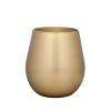 Metallic Gold Color Plastic Wine Glasses Set of 4 (18oz), BPA Free Acrylic Wine Glass Set, Unbreakable Red Wine Glasses, White Wine Glasses