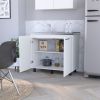 White 2 Utility Sink and Cabinet