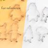 7 Pcs Bear Cookie Cutter Stainless Steel Fondant Molds DIY Cake Sugarcraft Pastry Bakeware Decoration