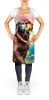 Chocolate Labrador Hippie Dawg Apron Cooking Kitchen Server Baking Crafts Gardening for Adult Women Men, Unisex, Large, Multicolor