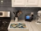 NEW Sand Dollars Glass Cutting Board Decorative Tempered Glass Kitchen Cutting and Serving Board Large Size Chopping Board