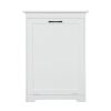 Trash Can Cabinet with Adjustable Tilted Angles;  Kitchen Garbage Bin Holder for Kitchen;  Living Room and Balcony;  White