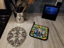 Weimaraner in Sunflowers Pair of Pot Holders Kitchen Heat Resistant Pot Holders Sets Oven Hot Pads for Cooking Baking BBQ, 7 1/2 x 7 1/2