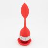 1pc/7pcs Tea Infuser Silicone Handle Stainless Steel Strainer Drip Tray Included - Loose Tea Steeper - Best Tea Infuser For Loose Leaf Or Herbal Tea